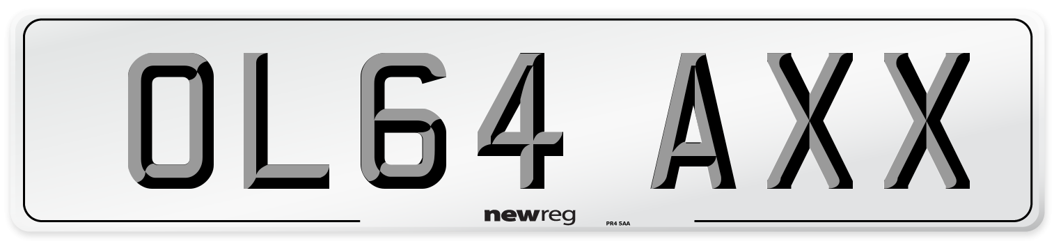 OL64 AXX Number Plate from New Reg